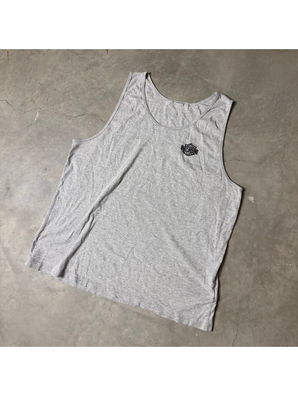 Vintage Harley-Davidson Tank Top Mens XL Gray Biker Logo